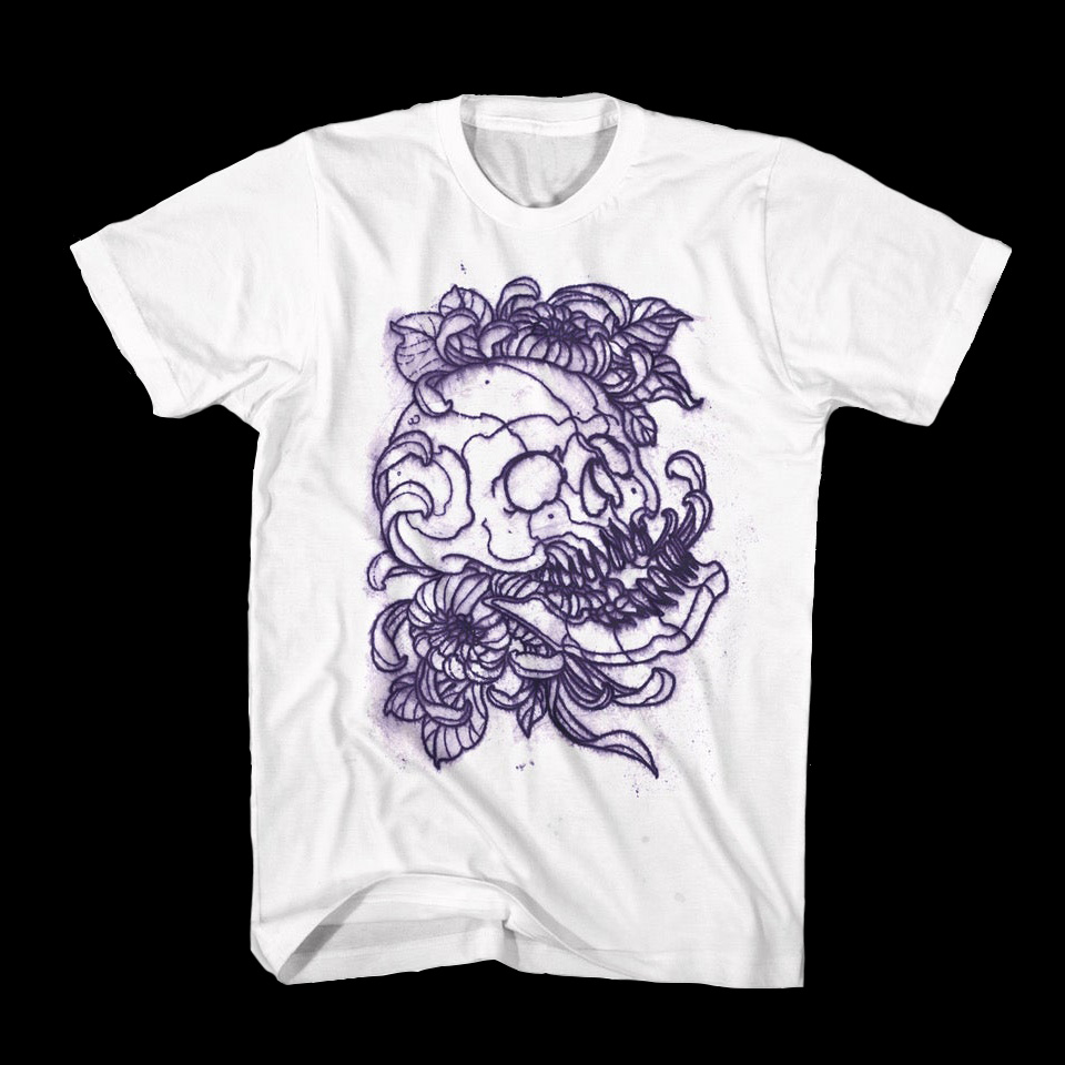 T-shirt Stencil Skull